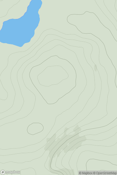 Thumbnail image for Maol Beag [Islay] showing contour plot for surrounding peak